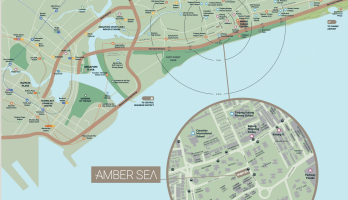 amber sea location map