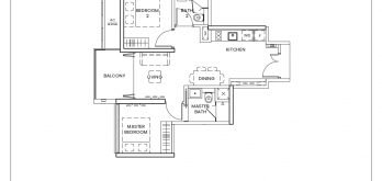 ambersea 2 bedroom premium b4 657sqft