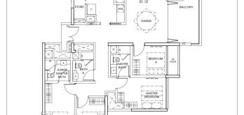 ambersea 4 bedroom d1 1528sqft